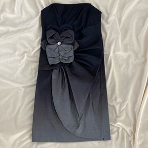 Cache black/charcoal gray strapless dress size 4
